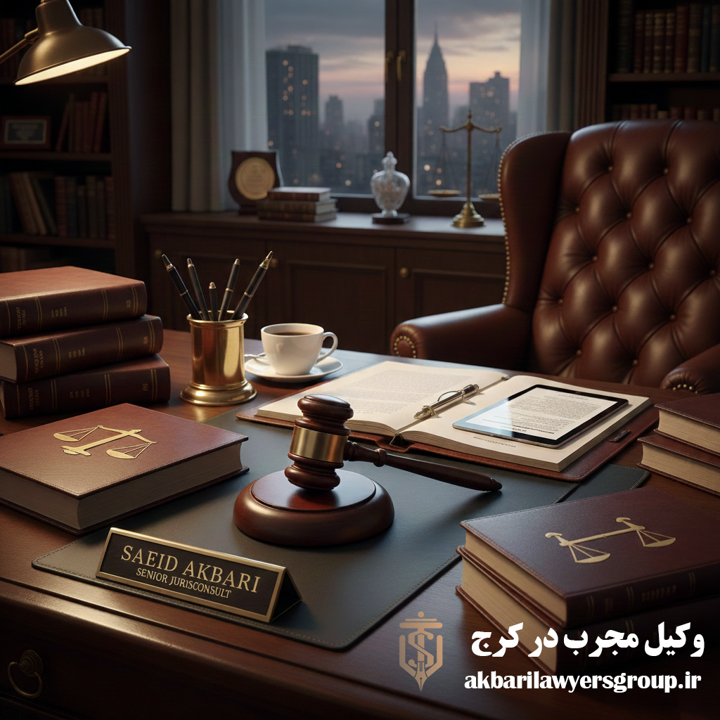 وکیل مجرب در کرج | وکیل پایه یک دادگستری | گروه اکبری
