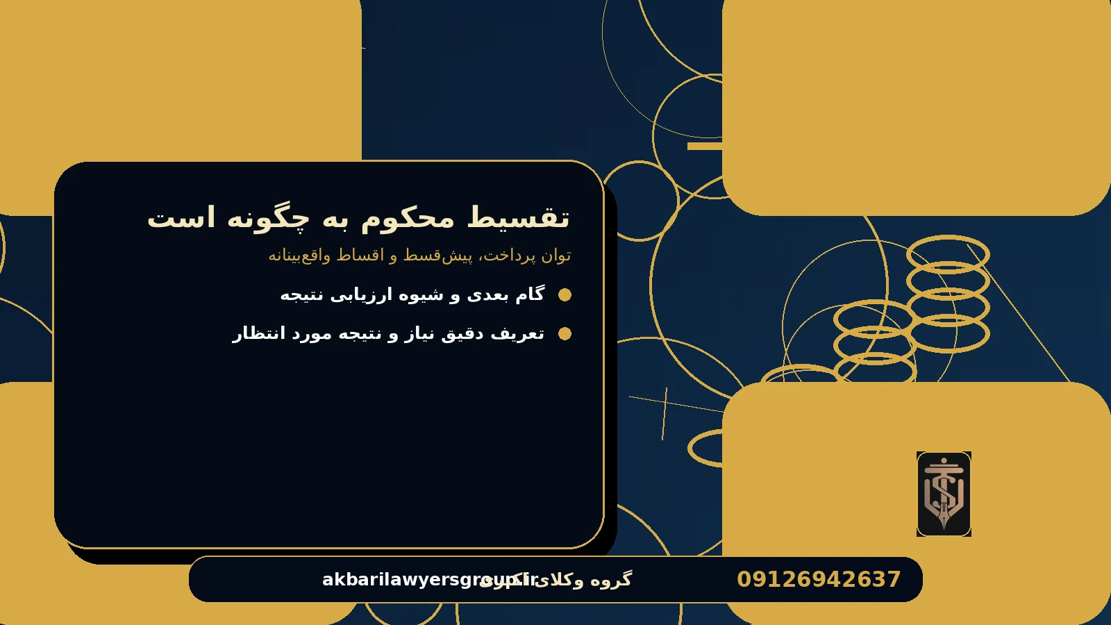 گزینه‌ها را با چه معیارهایی مقایسه کنیم؟ برای تقسیط محکوم به چگونه است