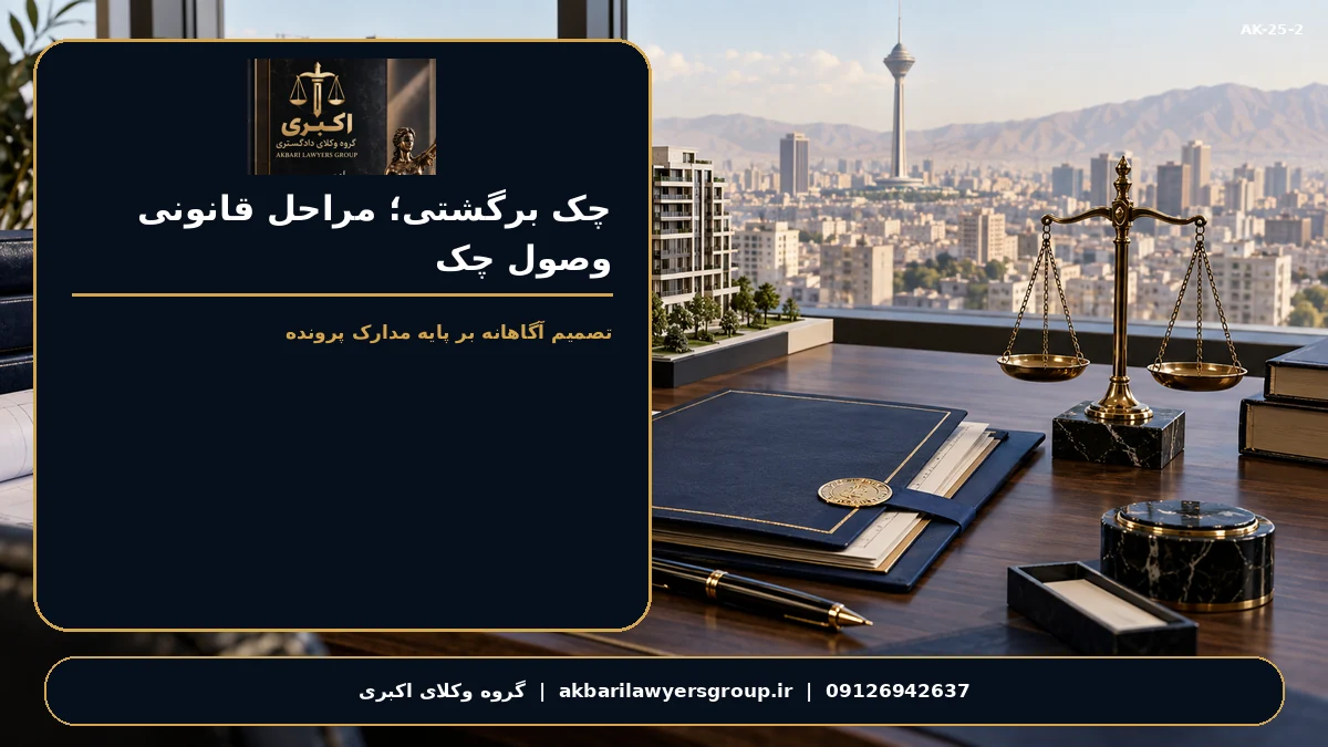 مشاوره حقوقی درباره چک در کرج