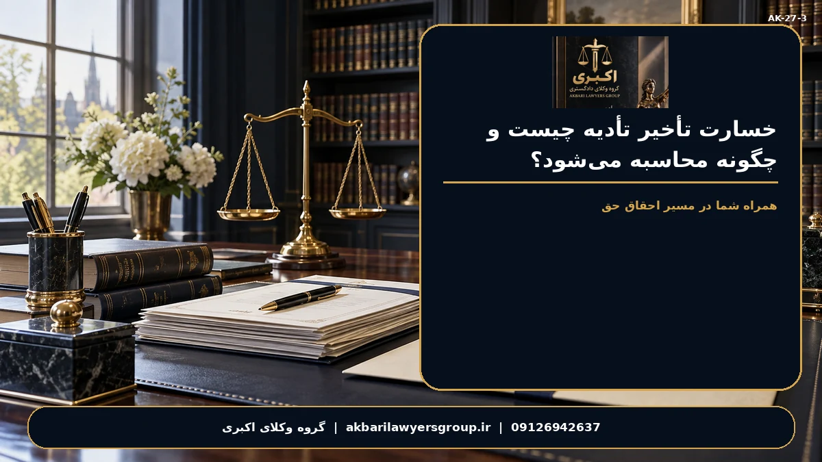 گروه وکلای اکبری؛ خسارت تأخیر